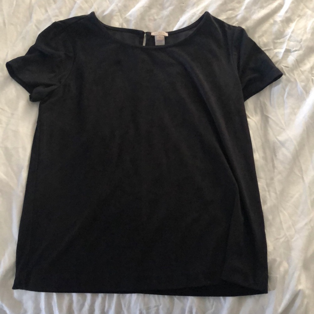 J. Crew Faux Suede Top